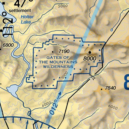 FAA VFR chart of Turnout Spring, MT