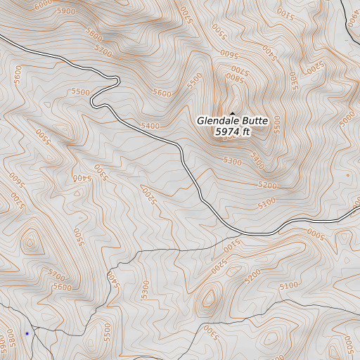 OpenTopoMap map of Hunters Spring, MT