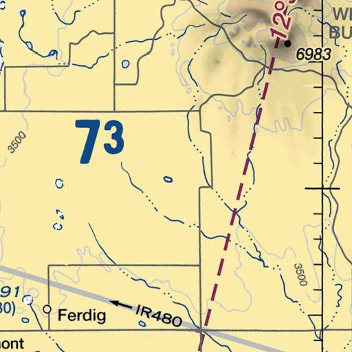 FAA VFR chart of Tomsheck Dam, MT