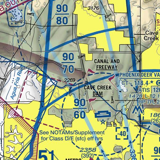 FAA VFR chart of Middle Mountain, AZ