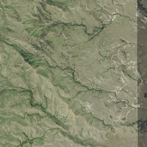 Aerial imagery of Bucholtz Reservoir, MT