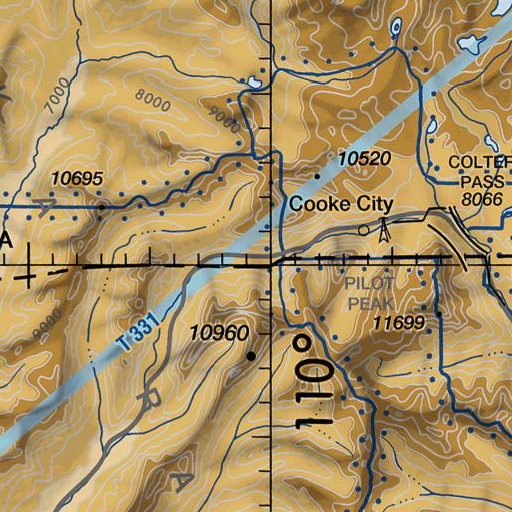 FAA VFR chart of Cooke Ranger Station, MT