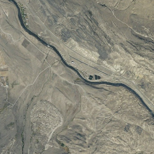 Aerial imagery of Landslide Creek, MT
