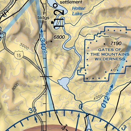 FAA VFR chart of Stony Point, MT
