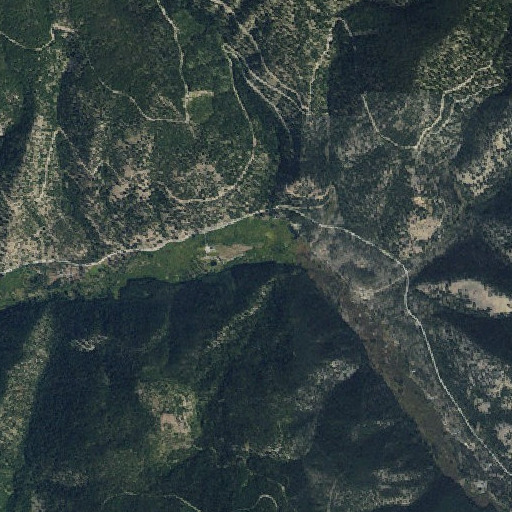Aerial imagery of Mill Gulch, MT