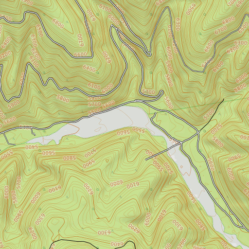 OpenTopoMap map of Mill Gulch, MT