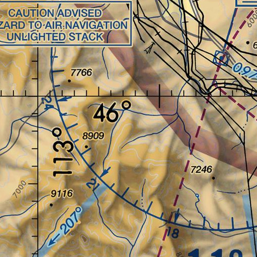 FAA VFR chart of Beals Hill, MT