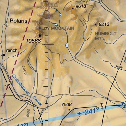 FAA VFR chart of SE Section 21 Mine, MT