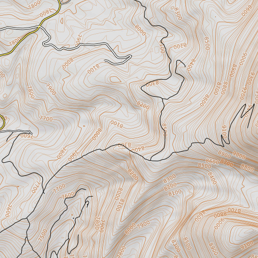 OpenTopoMap map of Guy Mine, MT