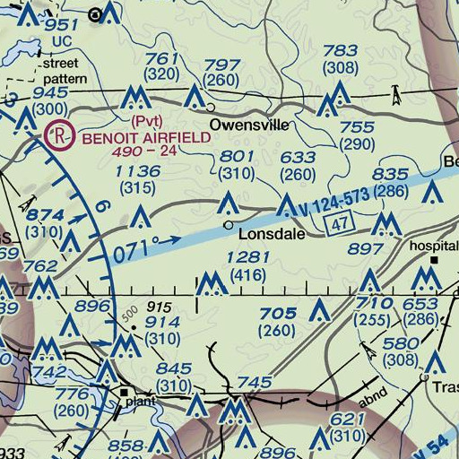 FAA VFR chart of Spring Lake Dam, AR