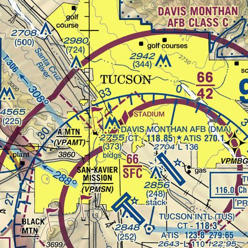 FAA VFR chart of Miles Exploratory Learning Center, AZ