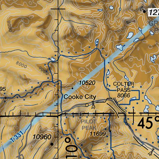 FAA VFR chart of Kingfisher Mine, MT