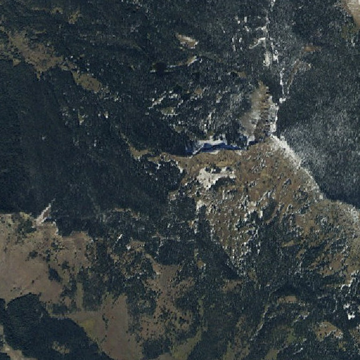 Aerial imagery of Daly Pass, MT