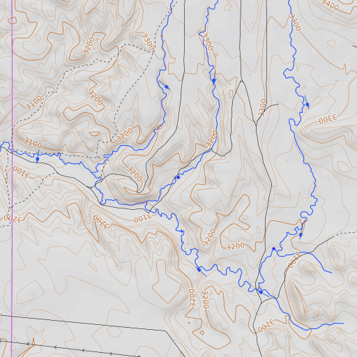 OpenTopoMap map of 03S45E06AAAD01 Spring, MT