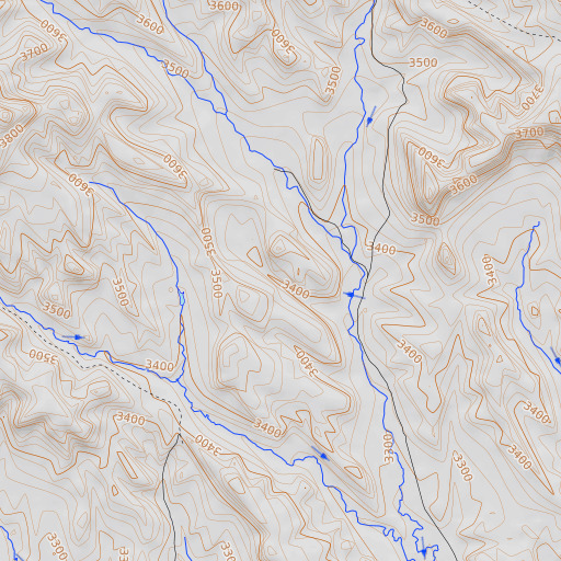 OpenTopoMap map of 02S45E36ACBA01 Spring, MT