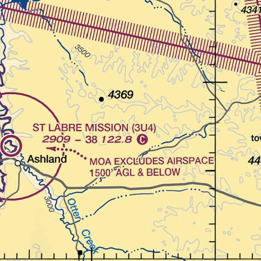 FAA VFR chart of 02S45E36AACB01 Spring, MT