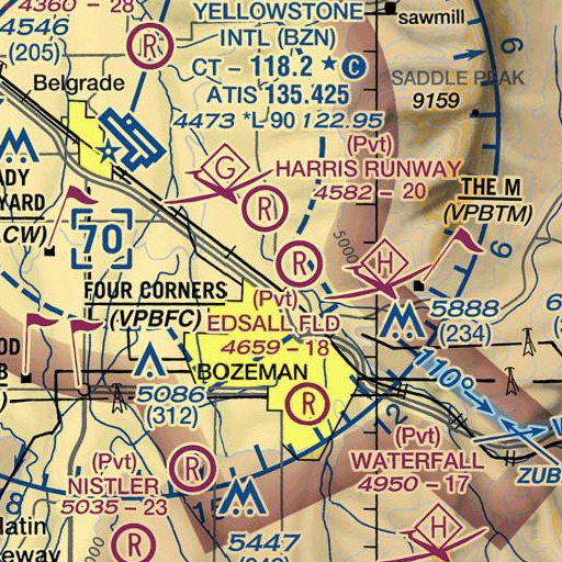 FAA VFR chart of 01S05E25CC__01 Well, MT