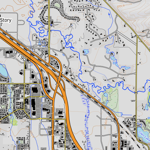 OpenTopoMap map of 01S05E25CC__01 Well, MT
