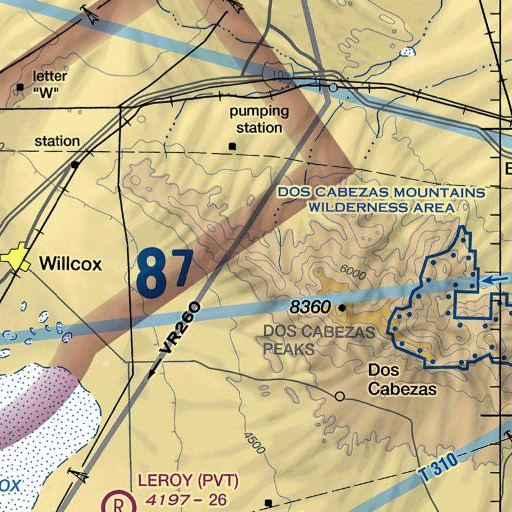 FAA VFR chart of Minnie Nash Spring, AZ