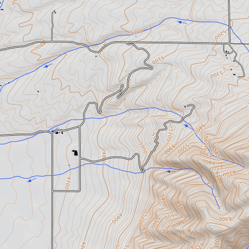 OpenTopoMap map of 01N06E30AB__01 Spring, MT