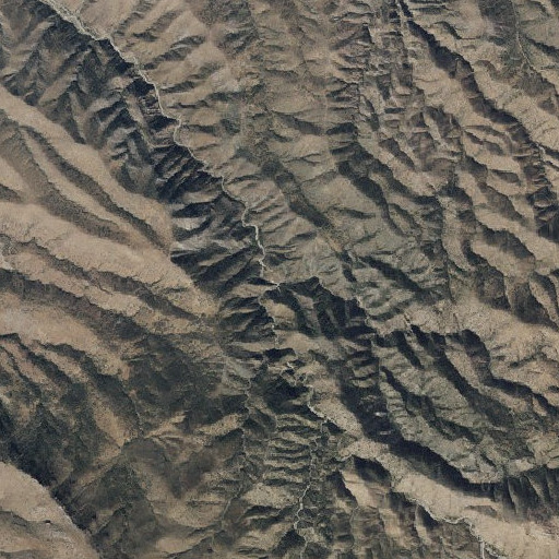 Aerial imagery of Mitchell Canyon, AZ