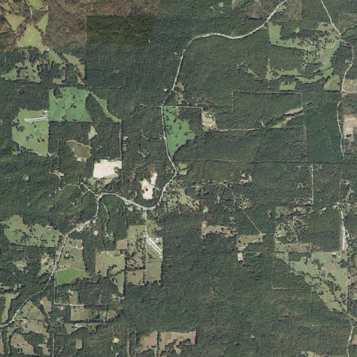 Aerial imagery of McLeod Prospect, AR