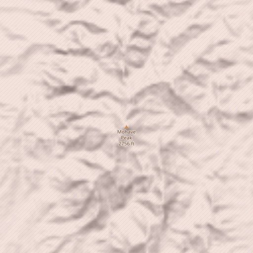 OpenStreetMap map of Mohave Peak, AZ