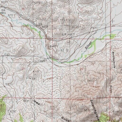 USGS 24K topo map of 11N04W22BCDB01 Well, MT