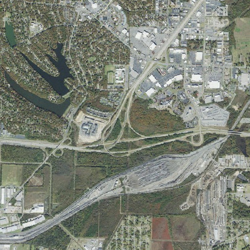 Aerial imagery of Dark Hollow Interchange, AR