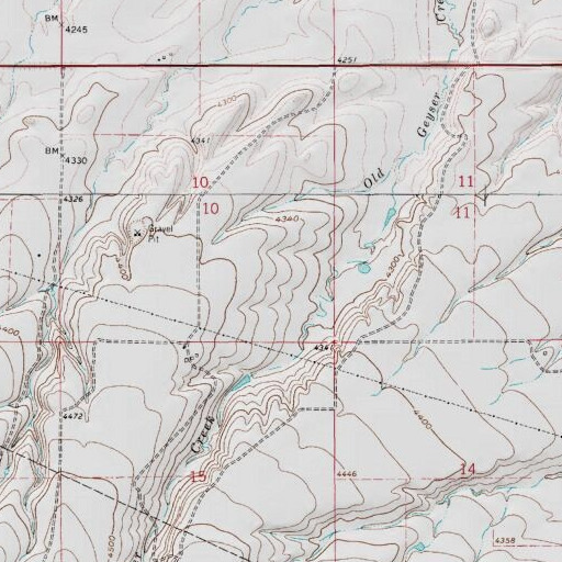 USGS 24K topo map of 17N09E10DD__01 Spring, MT