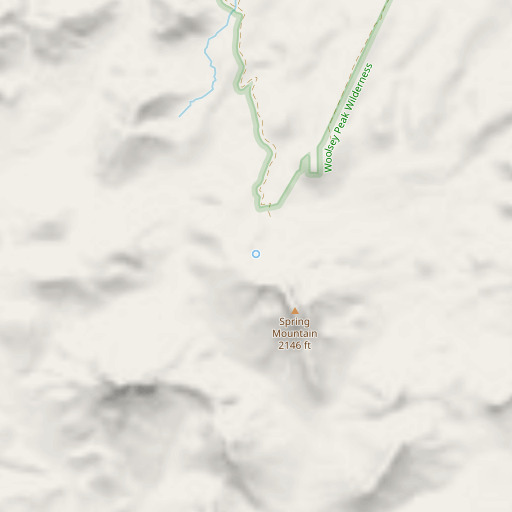 OpenStreetMap map of Moody Spring, AZ