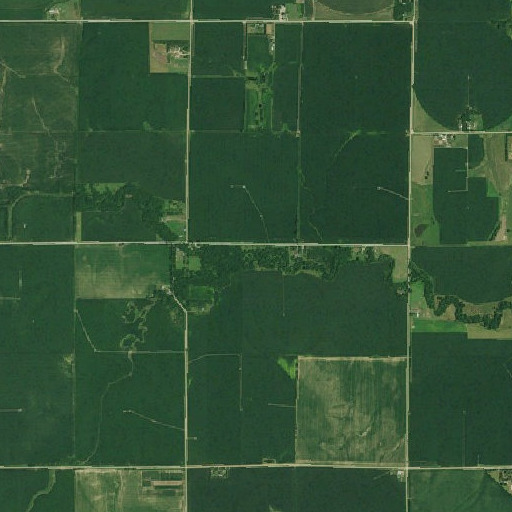 Aerial imagery of Bear Creek, NE