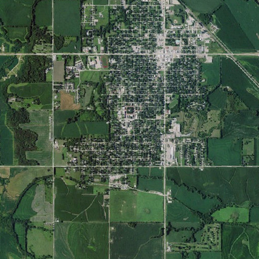 Aerial imagery of Calvert Elementary School, NE