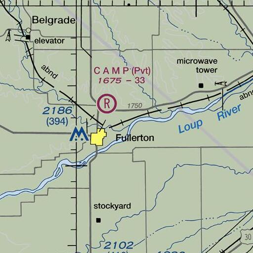 FAA VFR chart of Cedar River, NE