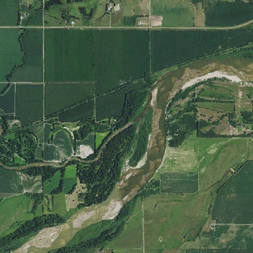 Aerial imagery of Cedar River, NE