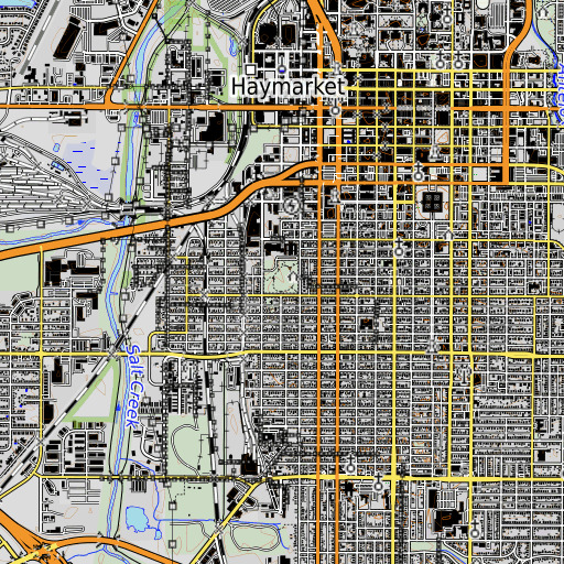 OpenTopoMap map of Cooper Park, NE