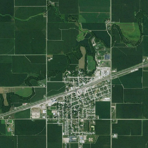 Aerial imagery of Davis Park, NE