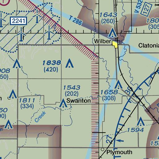 FAA VFR chart of Davisson School, NE