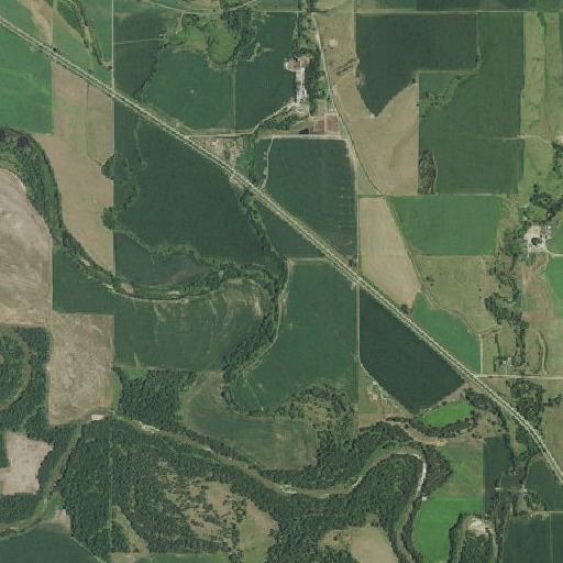 Aerial imagery of Deep Creek, NE