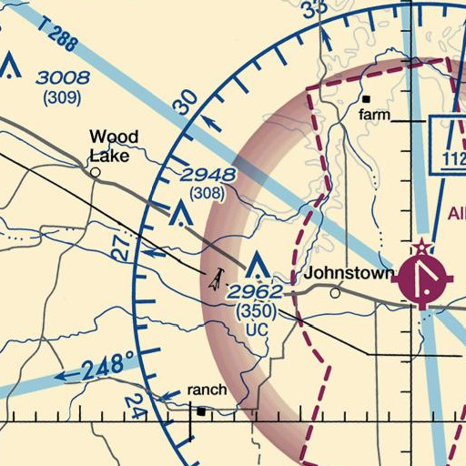 FAA VFR chart of Dry Creek, NE