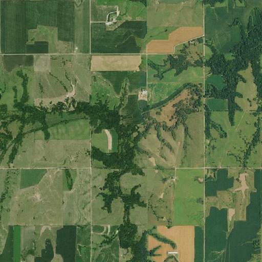 Aerial imagery of Dry Creek, NE