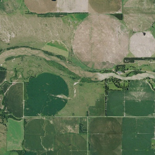 Aerial imagery of Dry Creek, NE