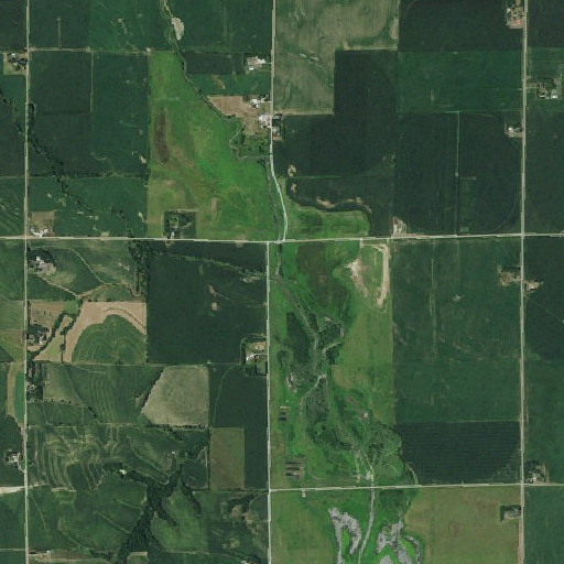 Aerial imagery of Duck Creek, NE