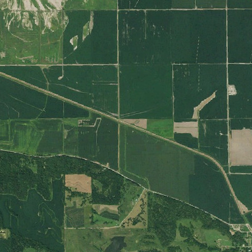 Aerial imagery of Duck Creek, NE