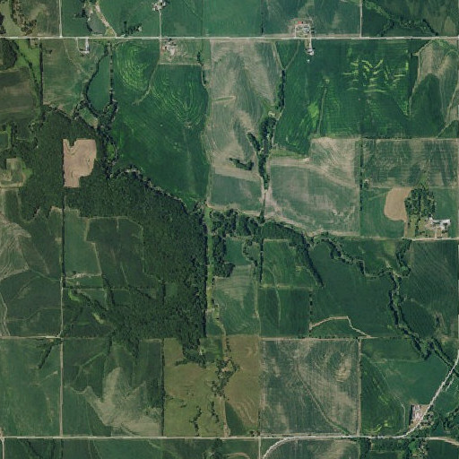 Aerial imagery of Flood Creek, NE