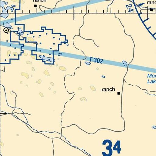 FAA VFR chart of Higgins Ranch, NE