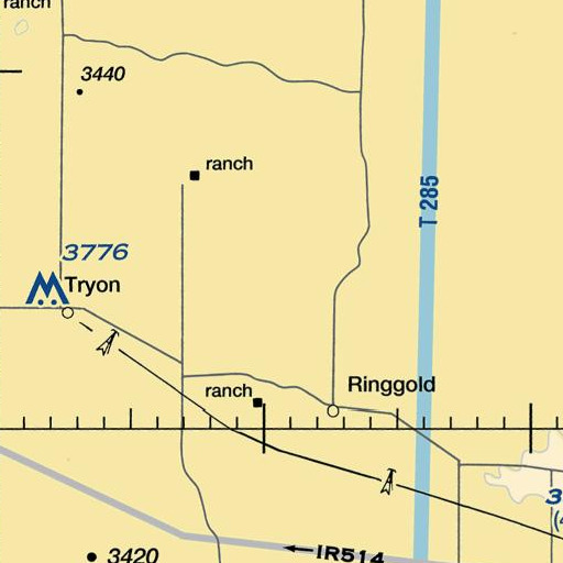 FAA VFR chart of Hill Ranch, NE