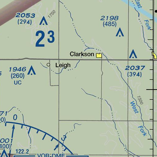 FAA VFR chart of Hillcrest School, NE
