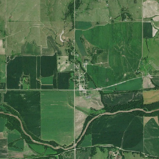 Aerial imagery of Inavale, NE