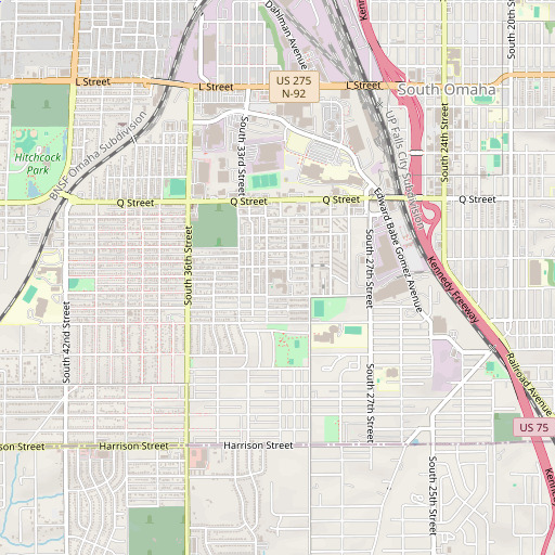 OpenStreetMap map of Indian Hill Elementary School, NE